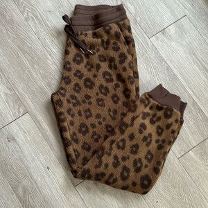 Gently worn fleece sweat pants